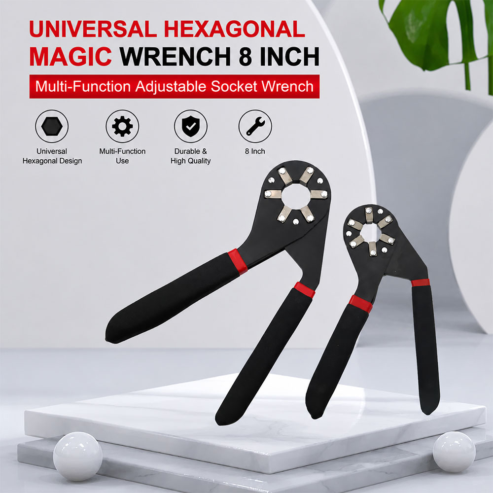 JH Kunci Ring Sok Universal Multifungsi Hexagonal Magic Wrench 8 Inch - GJ015 Gambar produk JH Kunci Ring Sok Universal Multifungsi Hexagonal Magic Wrench 8 Inch - GJ015 - Utama