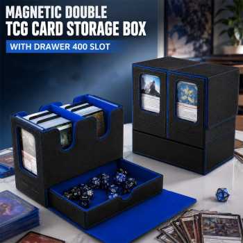 Rysh Kotak Penyimpanan Kartu TCG Magnetic Double with Drawer 400 Slot - KK-15