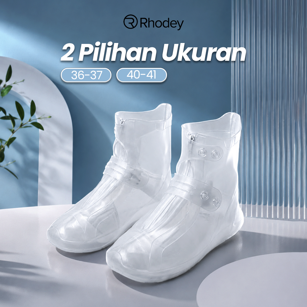 Rhodey Cover Sepatu Pelindung Anti Air Hujan PVC 1 Pair with Buckle 40-41 - F-100 Gambar produk Rhodey Cover Sepatu Pelindung Anti Air Hujan PVC 1 Pair with Buckle 40-41 - F-100 - 6
