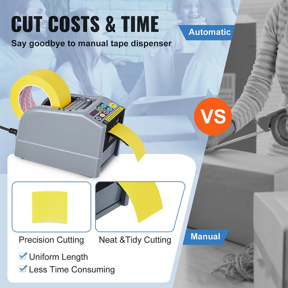 Mezurun Tape Cutter Automatic Dispenser Mesin Pemotong Lakban 25 W - ZCUT-9 Gambar produk Mezurun Tape Cutter Automatic Dispenser Mesin Pemotong Lakban 25 W - ZCUT-9 - 3