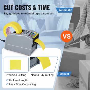Gambar produk Mezurun Tape Cutter Automatic Dispenser Mesin Pemotong Lakban 25 W - ZCUT-9 - 3