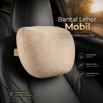 OASATE Bantal Leher Mobil Ergonomis Foam Car Headrest Pillow - M5