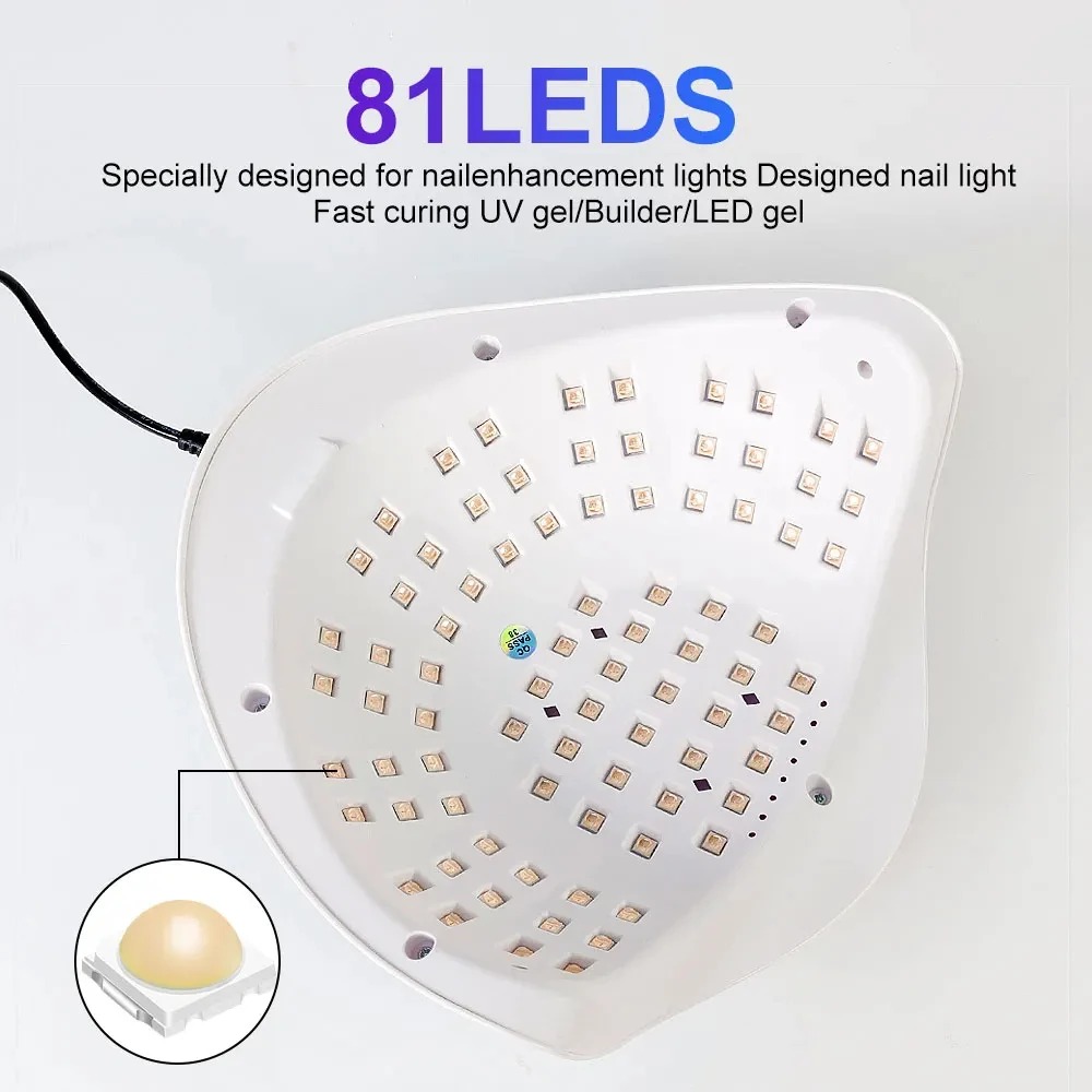 SUN Pengering Kutek UV Lamp Nail Dryer Sensor LCD Display 81 LED 380W - 26 MAX Gambar produk SUN Pengering Kutek UV Lamp Nail Dryer Sensor LCD Display 81 LED 380W - 26 MAX - 4