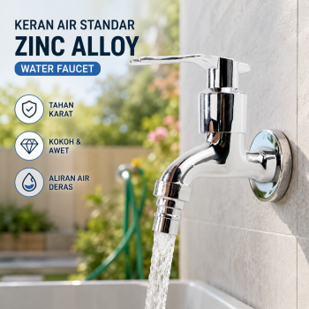 Jingpin Keran Air Standar Zinc Alloy Water Faucet - 888