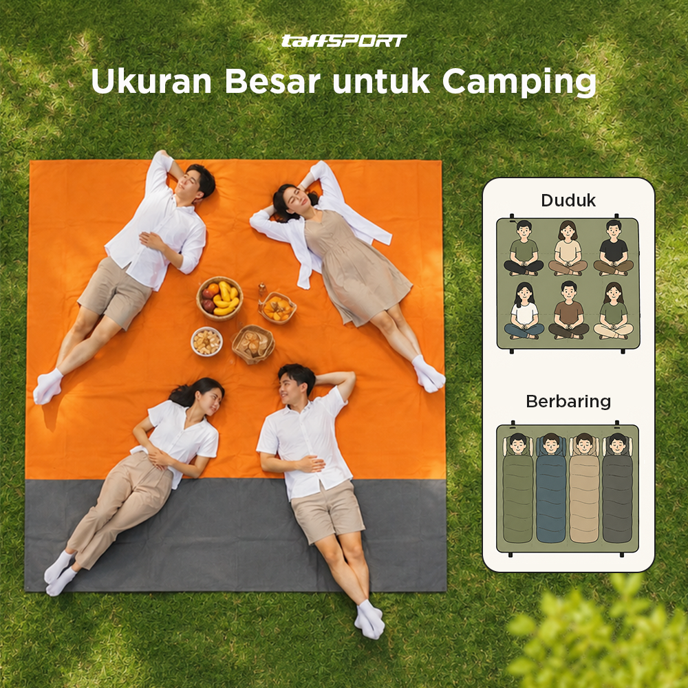 TaffSPORT Tikar Lipat Matras Camping Piknik Mat 2x2.1M - FS-008 Gambar produk TaffSPORT Tikar Lipat Matras Camping Piknik Mat 2x2.1M - FS-008 - 1