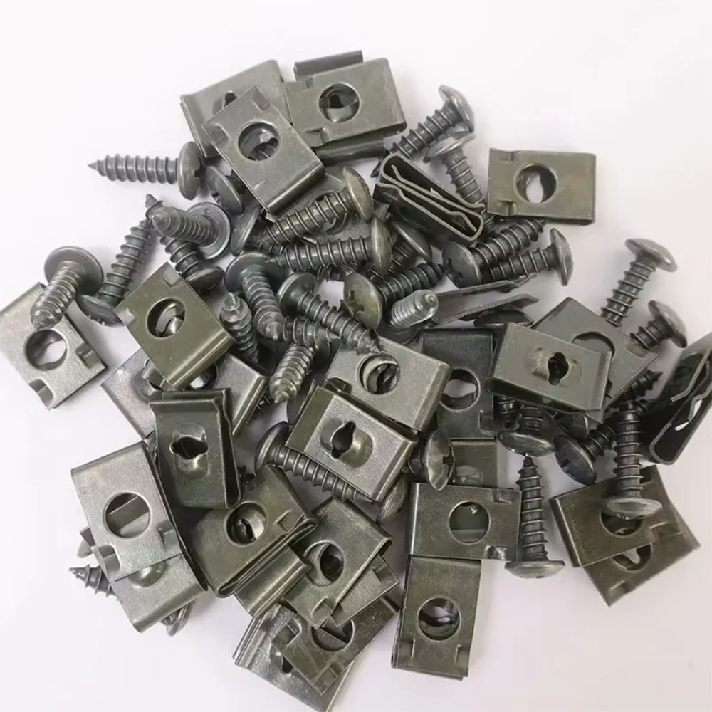 Minho Baut Klip Body Motor Mobil U-Type Screw Galvanized 100 PCS - NT70 Gambar produk Minho Baut Klip Body Motor Mobil U-Type Screw Galvanized 100 PCS - NT70 - 3