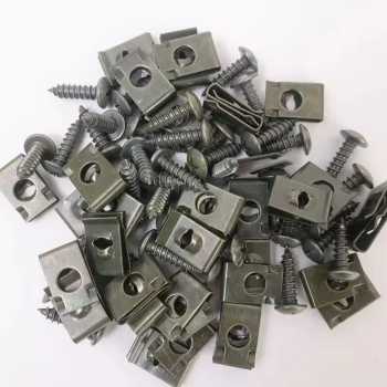 Gambar produk Minho Baut Klip Body Motor Mobil U-Type Screw Galvanized 100 PCS - NT70 - 3