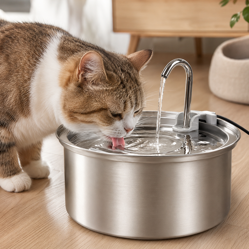 NIZE Water Dispenser Fountain Tempat Air Minum Kucing Anjing 3.2L - N32 Gambar produk NIZE Water Dispenser Fountain Tempat Air Minum Kucing Anjing 3.2L - N32 - 7