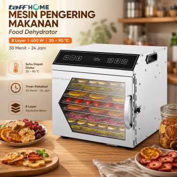 TaffHOME Mesin Pengering Makanan Food Dehydrator 8 Layer 220V 400W - LT70