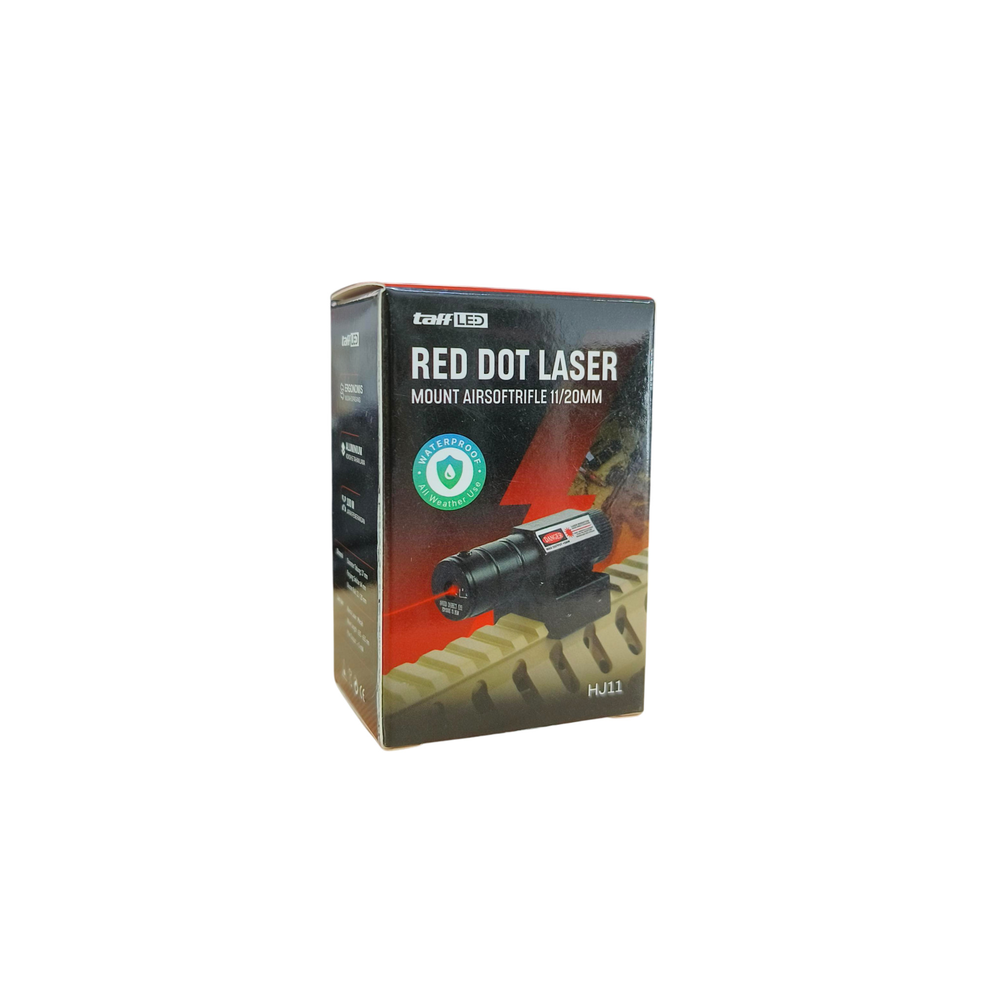 TaffLED Tactical Red Dot Laser Gun Mount Airsoft Rifle 11/20mm - HJ11 Gambar produk TaffLED Tactical Red Dot Laser Gun Mount Airsoft Rifle 11/20mm - HJ11 - Kemasan