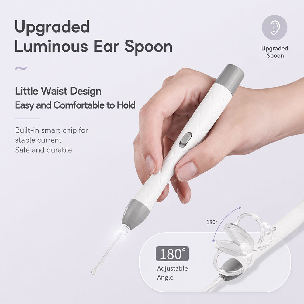 Tiny Alat Pembersih Telinga Korek Kuping LED Elektrik Kaca Pembesar - CG20 Gambar produk Tiny Alat Pembersih Telinga Korek Kuping LED Elektrik Kaca Pembesar - CG20 - 1