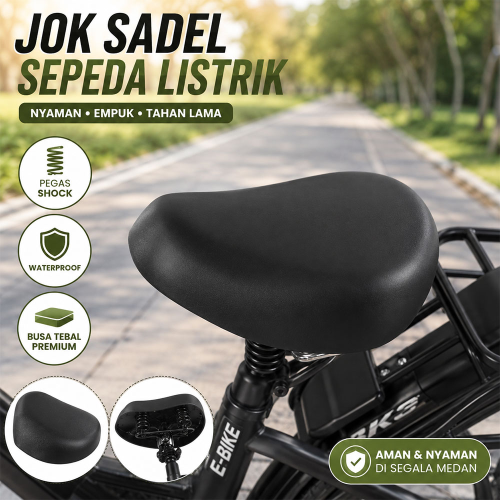 TOOP Jok Sadel Sepeda Listrik Bike Saddle Spring Shock Waterproof - ZF50 Gambar produk TOOP Jok Sadel Sepeda Listrik Bike Saddle Spring Shock Waterproof - ZF50 - Utama