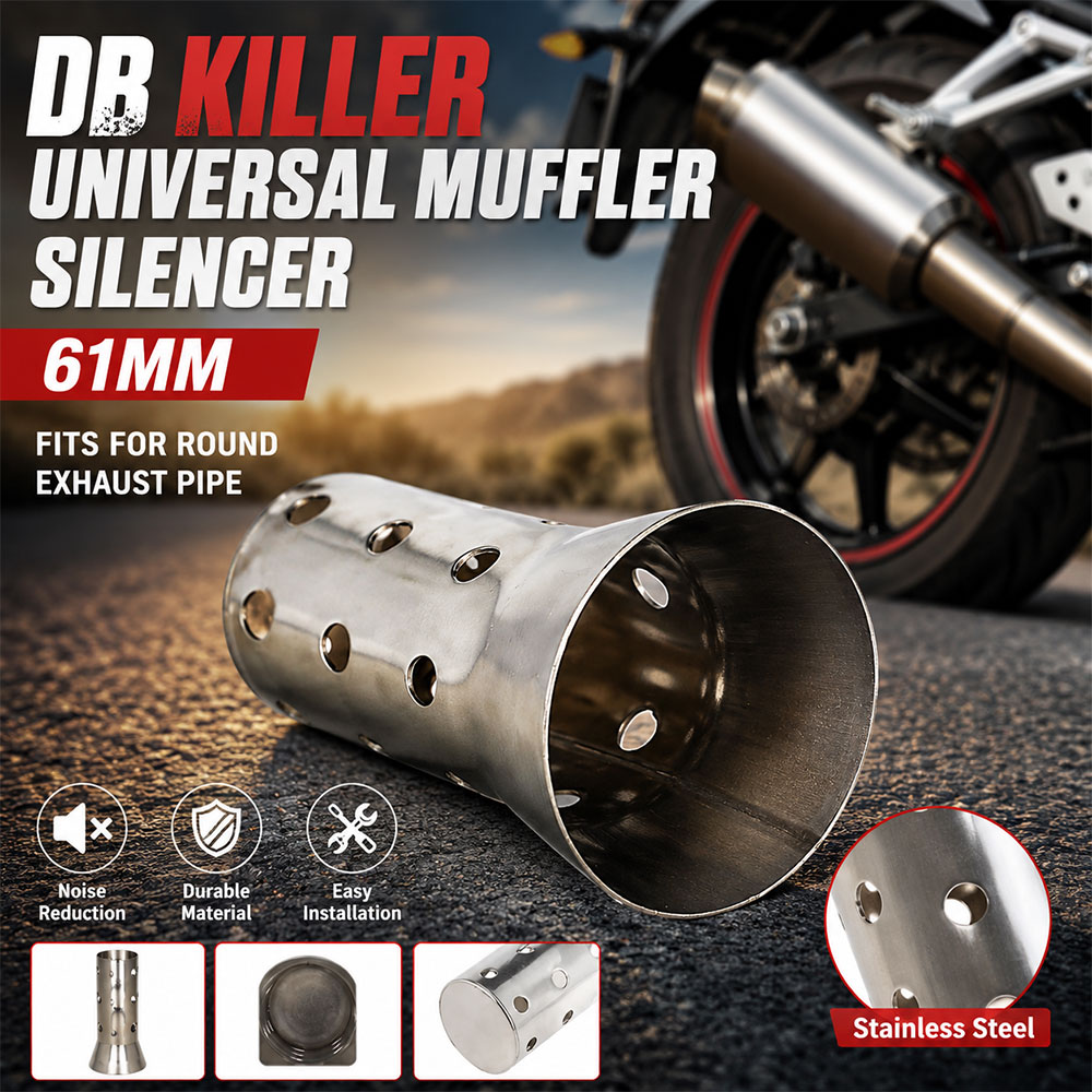 JFGR Db Killer Universal Muffler Silencer Peredam Knalpot Motor 61mm - ES01020 Gambar produk JFGR Db Killer Universal Muffler Silencer Peredam Knalpot Motor 61mm - ES01020 - Utama