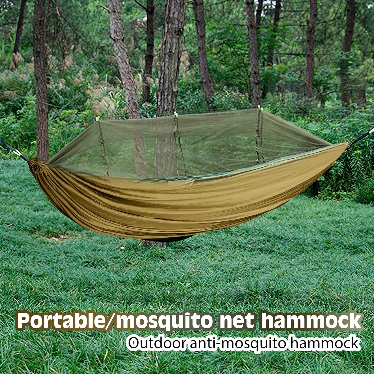 NATURY Hammock Kelambu Ayunan Gantung Camping Outdoor 2.9x1.4M - J510 Gambar produk NATURY Hammock Kelambu Ayunan Gantung Camping Outdoor 2.9x1.4M - J510 - 2