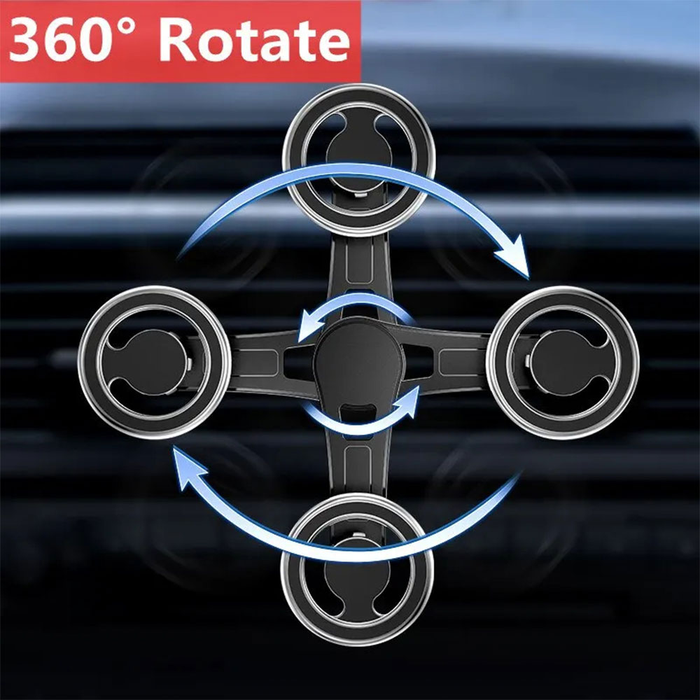 VIKE Holder HP Mobil Magnetic Foldable Car Phone Holder Extended Rod - D19 Gambar produk VIKE Holder HP Mobil Magnetic Foldable Car Phone Holder Extended Rod - D19 - 2