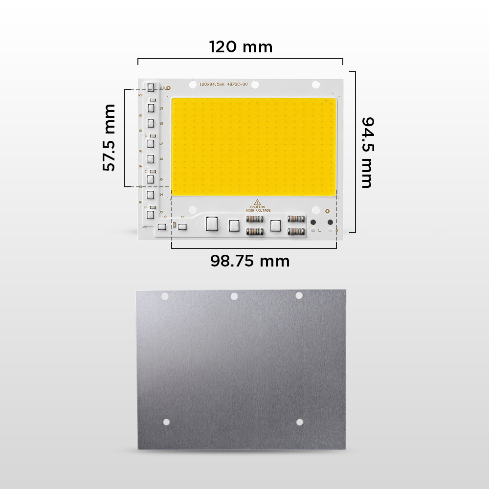 Ovicart LED COB Chip Driver Free 220V 5054 Lamp Board Beads 304 Cool White 6500K 100W - HO15 Gambar produk Ovicart LED COB Chip Driver Free 220V 5054 Lamp Board Beads 304 Cool White 6500K 100W - HO15 - 8