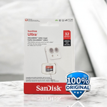 Gambar produk SanDisk Ultra microSDHC UHS-I Class 10 A1 120MB/s 32GB - SDSQUA4