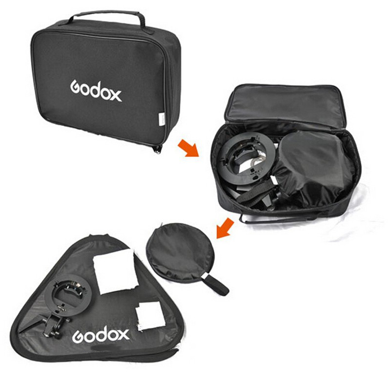 Godox Softbox Flash Diffuser Reflector Speedlite Bowens Mount DSLR 80x80cm - SFUV Gambar produk Godox Softbox Flash Diffuser Reflector Speedlite Bowens Mount DSLR 80x80cm - SFUV - 8