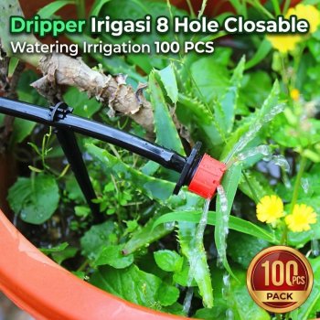 PENTA Dripper Irigasi 8 Hole Closable Watering Irrigation 100 PCS - P-8