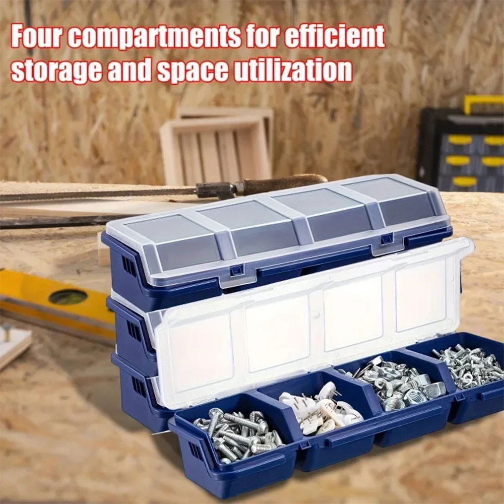 Taffware Kotak Penyimpanan Baut Organizer Box Sekrup Tool Box 4 Slot - INU115 Gambar produk Taffware Kotak Penyimpanan Baut Organizer Box Sekrup Tool Box 4 Slot - INU115 - 5