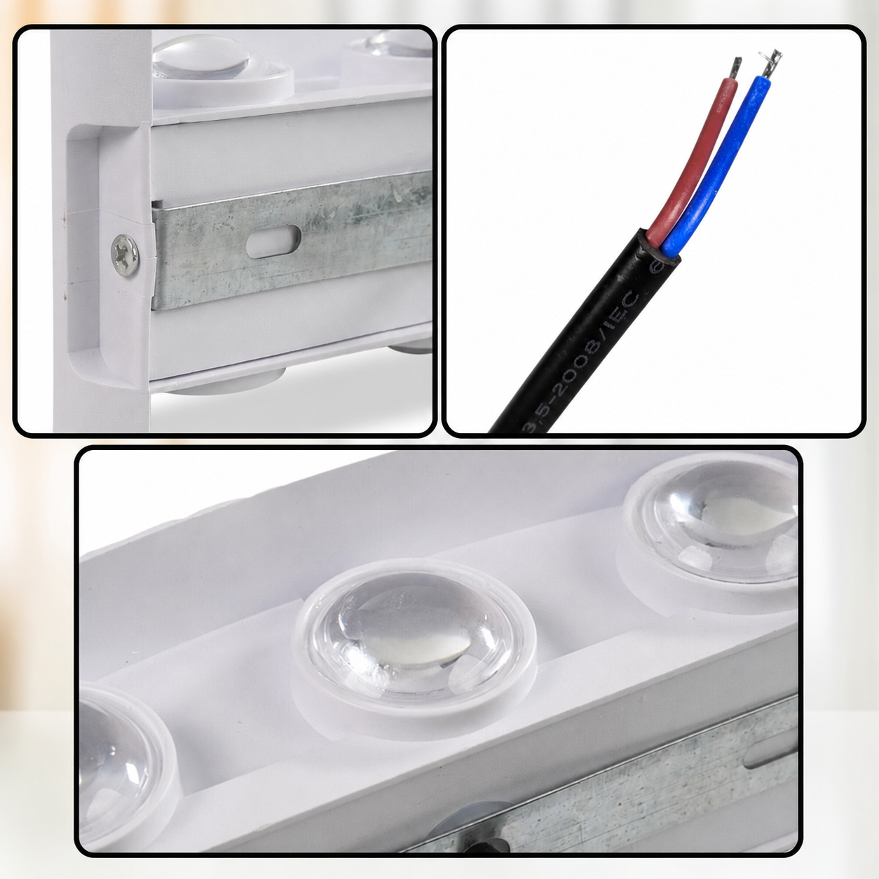TaffLED Lampu Dinding LED Indoor Plastic Body 6 LED Warm White 6W - 6T Gambar produk TaffLED Lampu Dinding LED Indoor Plastic Body 6 LED Warm White 6W - 6T - 3