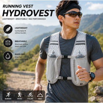 MPP Running Vest Hydrovest Hydration Breathable Rompi Lari Outdoor - WP400