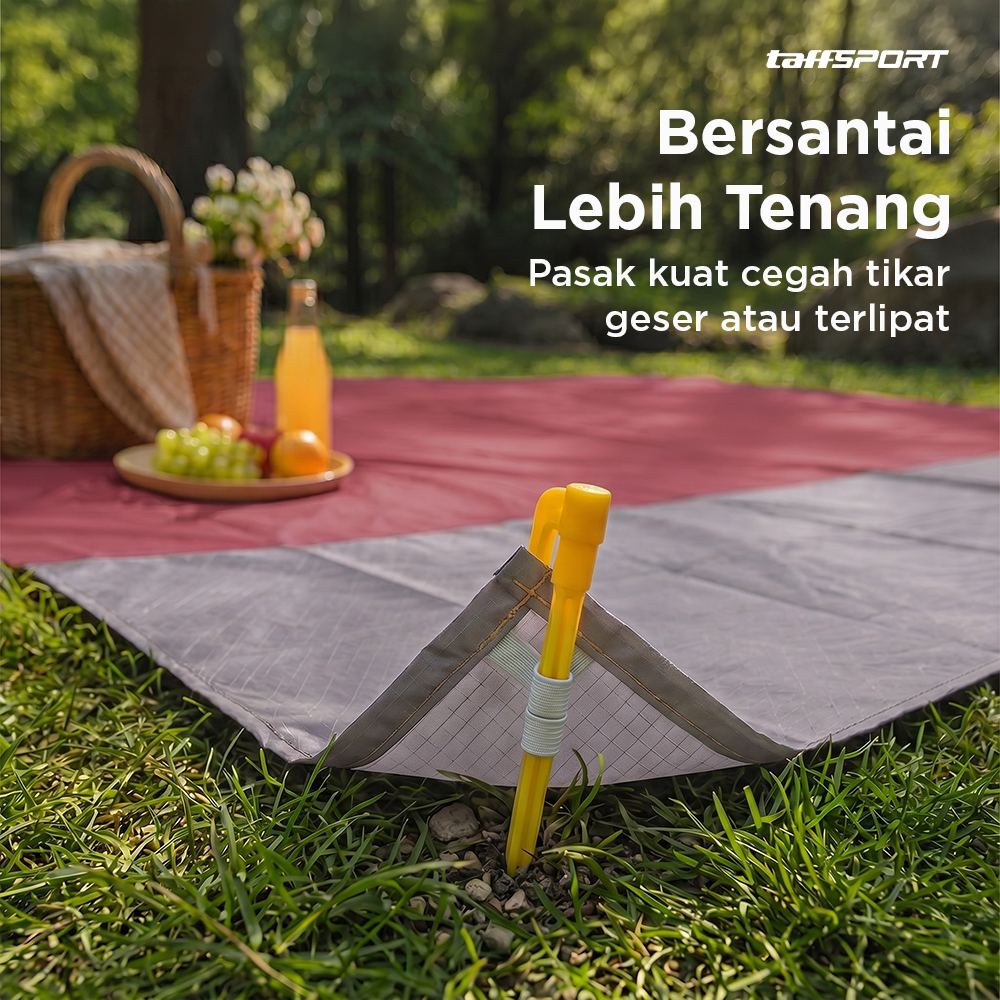 TaffSPORT Tikar Lipat Matras Camping Piknik Outdoor Waterproof Mat 2x2.1M - FS-008 Gambar produk TaffSPORT Tikar Lipat Matras Camping Piknik Outdoor Waterproof Mat 2x2.1M - FS-008 - 4