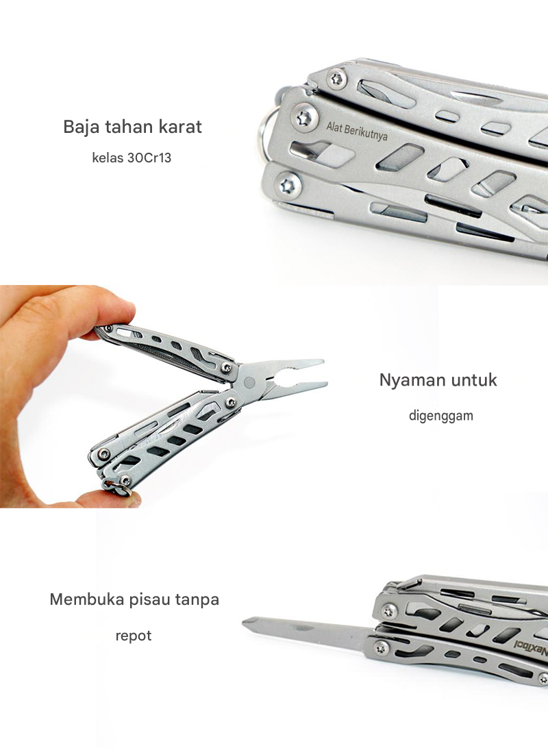 NexTool Pisau Lipat EDC Multifungsi 10in1 Mini Survival Outdoor Knife - NE20146 Gambar produk NexTool Pisau Lipat EDC Multifungsi 10in1 Mini Survival Outdoor Knife - NE20146 - 5