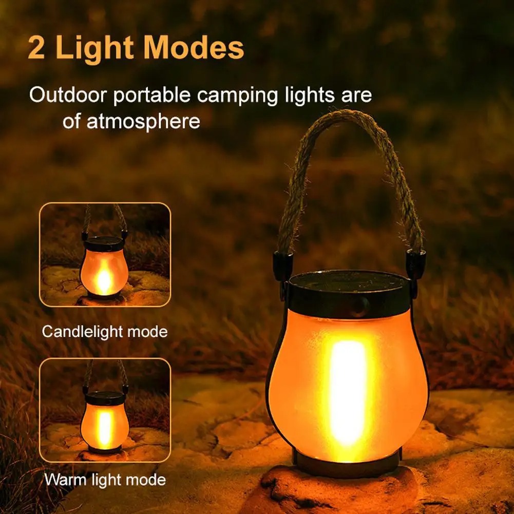 SANMON Lampu Taman Hias Lentera Gantung Solar Light Warm White 1500mAh - YMJ020 Gambar produk SANMON Lampu Taman Hias Lentera Gantung Solar Light Warm White 1500mAh - YMJ020 - 1