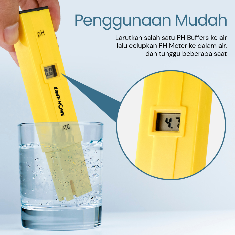TaffHOME Alat Ukur Uji PH Meter Tester Pen Air Minum Akuarium - PH-009 Gambar produk TaffHOME Alat Ukur Uji PH Meter Tester Pen Air Minum Akuarium - PH-009 - 1