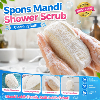 SOULMAN Spons Mandi Shower Sponge Scrub Cleaning Bath - LO14
