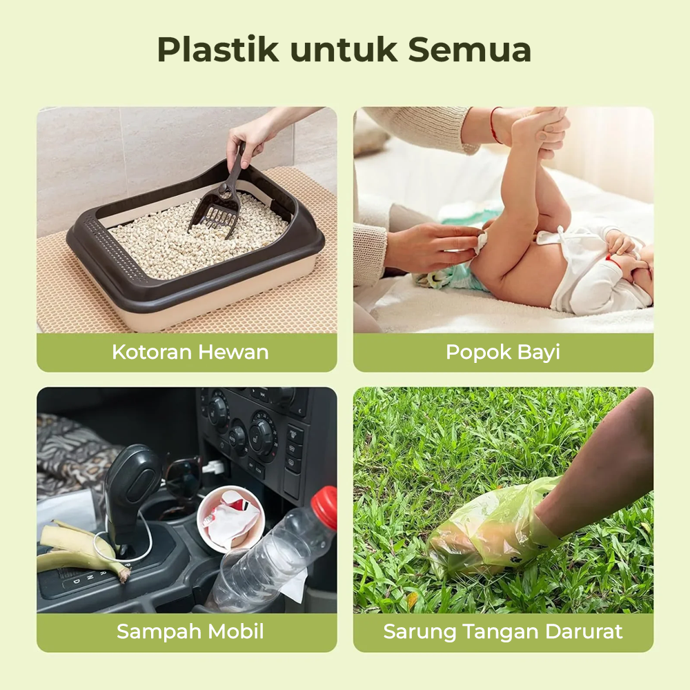 Sudui Plastik Kotoran Binatang Anjing Poop Bags 16 Roll with Dispenser - SU115 Gambar produk Sudui Plastik Kotoran Binatang Anjing Poop Bags 16 Roll with Dispenser - SU115 - 5