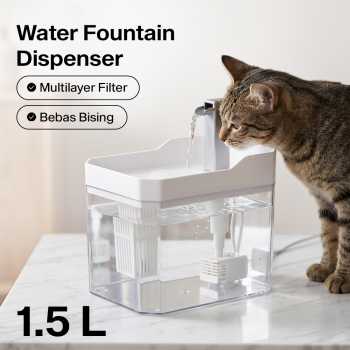 NOAE Water Dispenser Fountain Tempat Minum Anjing Kucing 1.5L - WF050