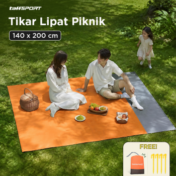 TaffSPORT Tikar Lipat Matras Camping Piknik Waterproof Mat 140x200cm - FS-008