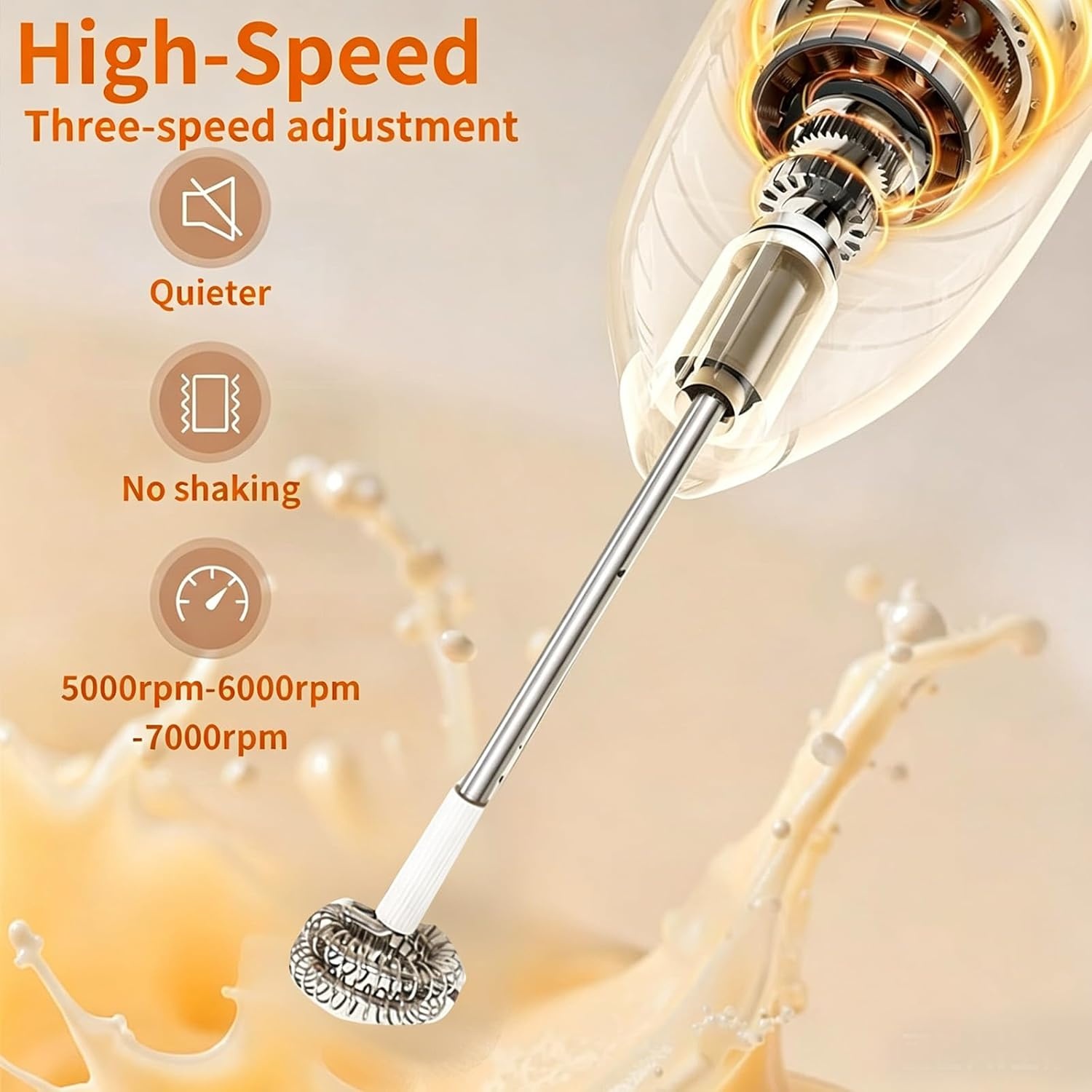 Wendict Hand Mixer Mini Pengocok Milk Frother USB Charge 800mAh - KC-20 Gambar produk Wendict Hand Mixer Mini Pengocok Milk Frother USB Charge 800mAh - KC-20 - 1