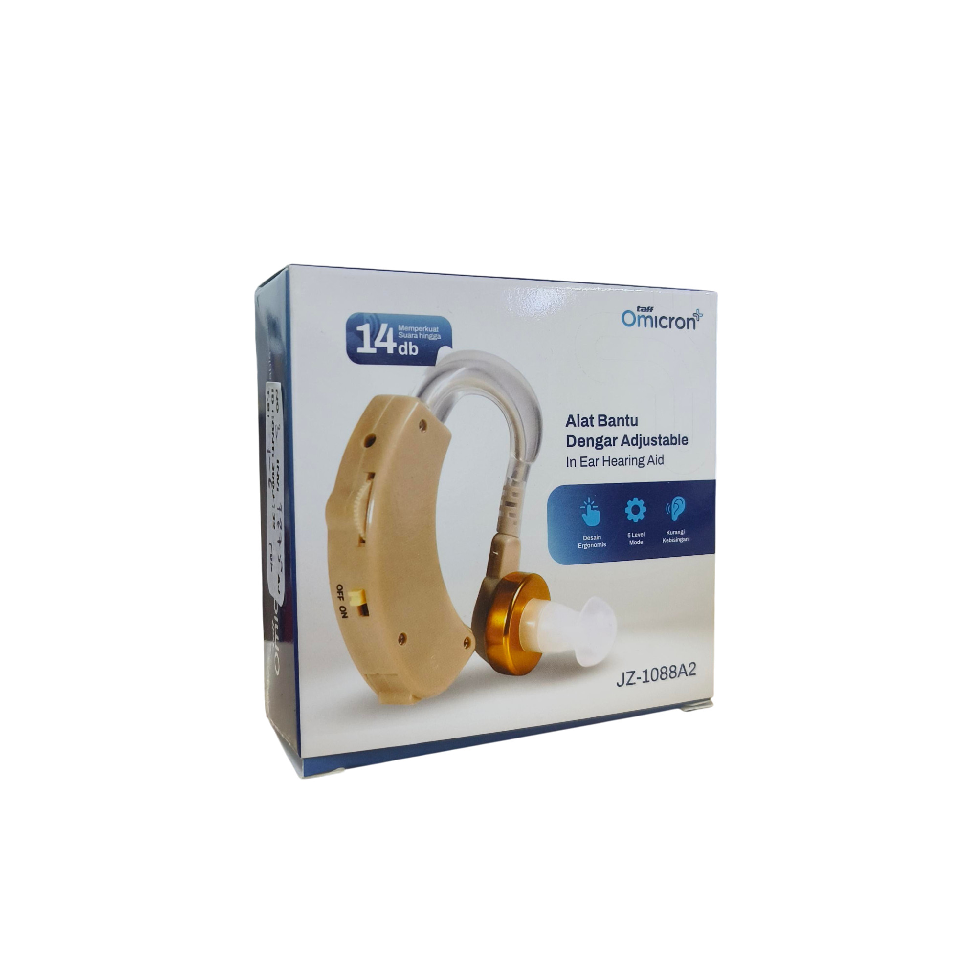 TaffOmicron Alat Bantu Dengar In Ear Hearing Aid - JZ-1088A2 Gambar produk TaffOmicron Alat Bantu Dengar In Ear Hearing Aid - JZ-1088A2 - Kemasan