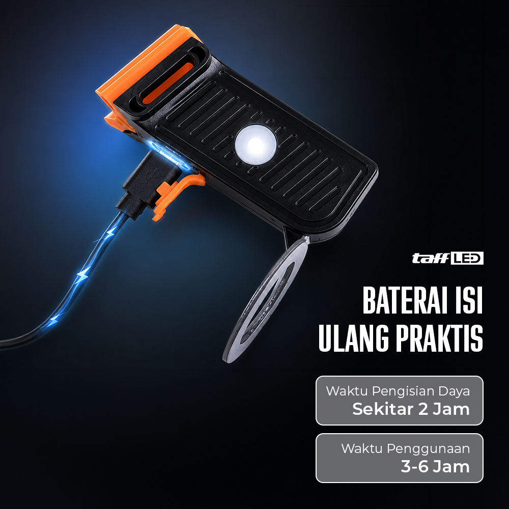 TaffLED Lampu Belakang Sepeda LED Rechargeable Waterproof Tail Light Circle - ZH097 Gambar produk TaffLED Lampu Belakang Sepeda LED Rechargeable Waterproof Tail Light Circle - ZH097 - 3
