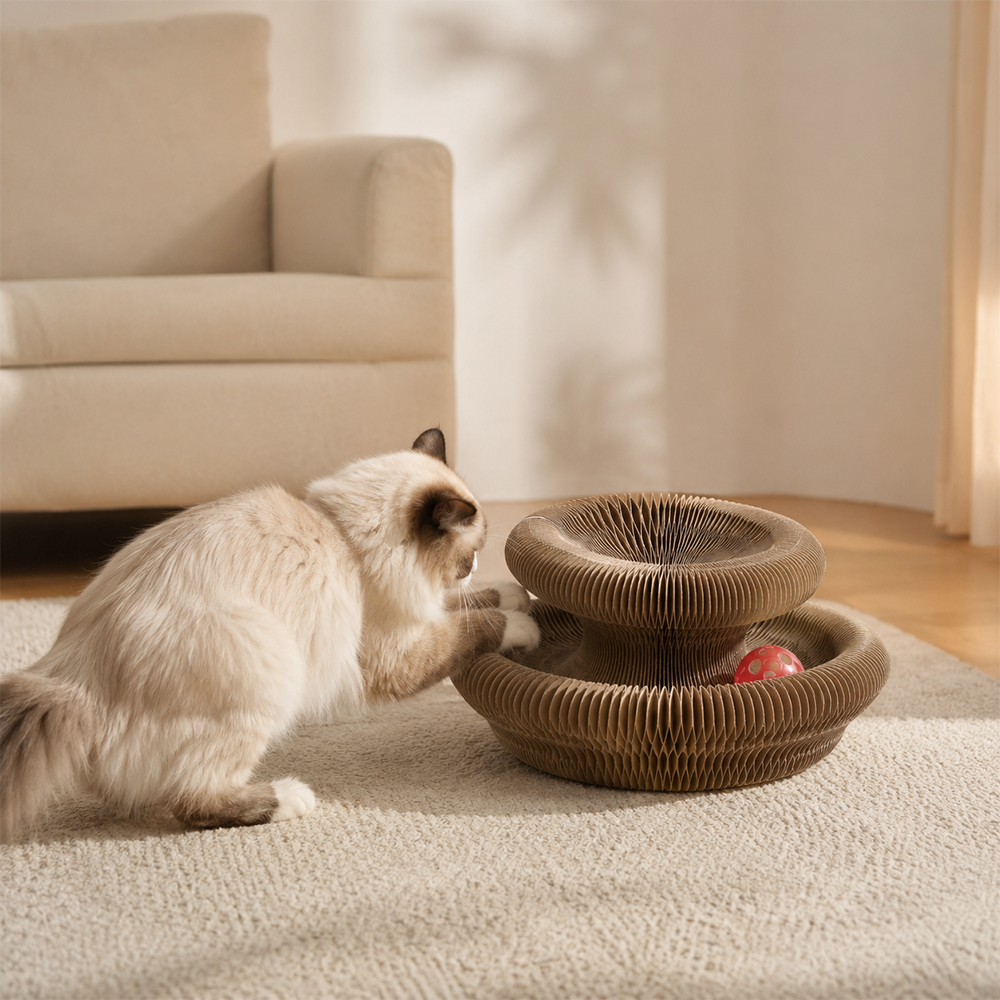 Koquena Mainan Cakaran Kucing Organ Cat Scratching Board - KQ439 Gambar produk Koquena Mainan Cakaran Kucing Organ Cat Scratching Board - KQ439 - 6