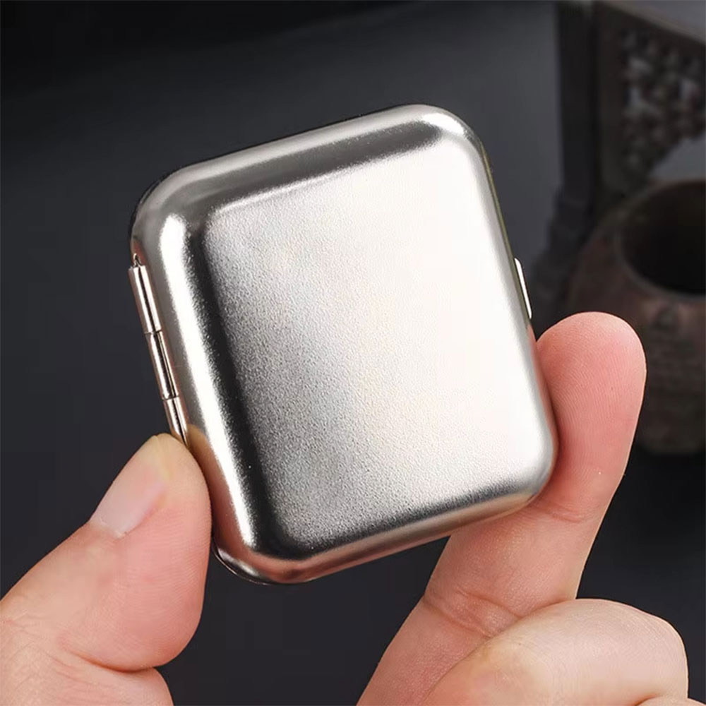 VOV Asbak Rokok Mini Metal Ashtray Ash with Cigeratte Holder Portable - JL35 Gambar produk VOV Asbak Rokok Mini Metal Ashtray Ash with Cigeratte Holder Portable - JL35 - 5