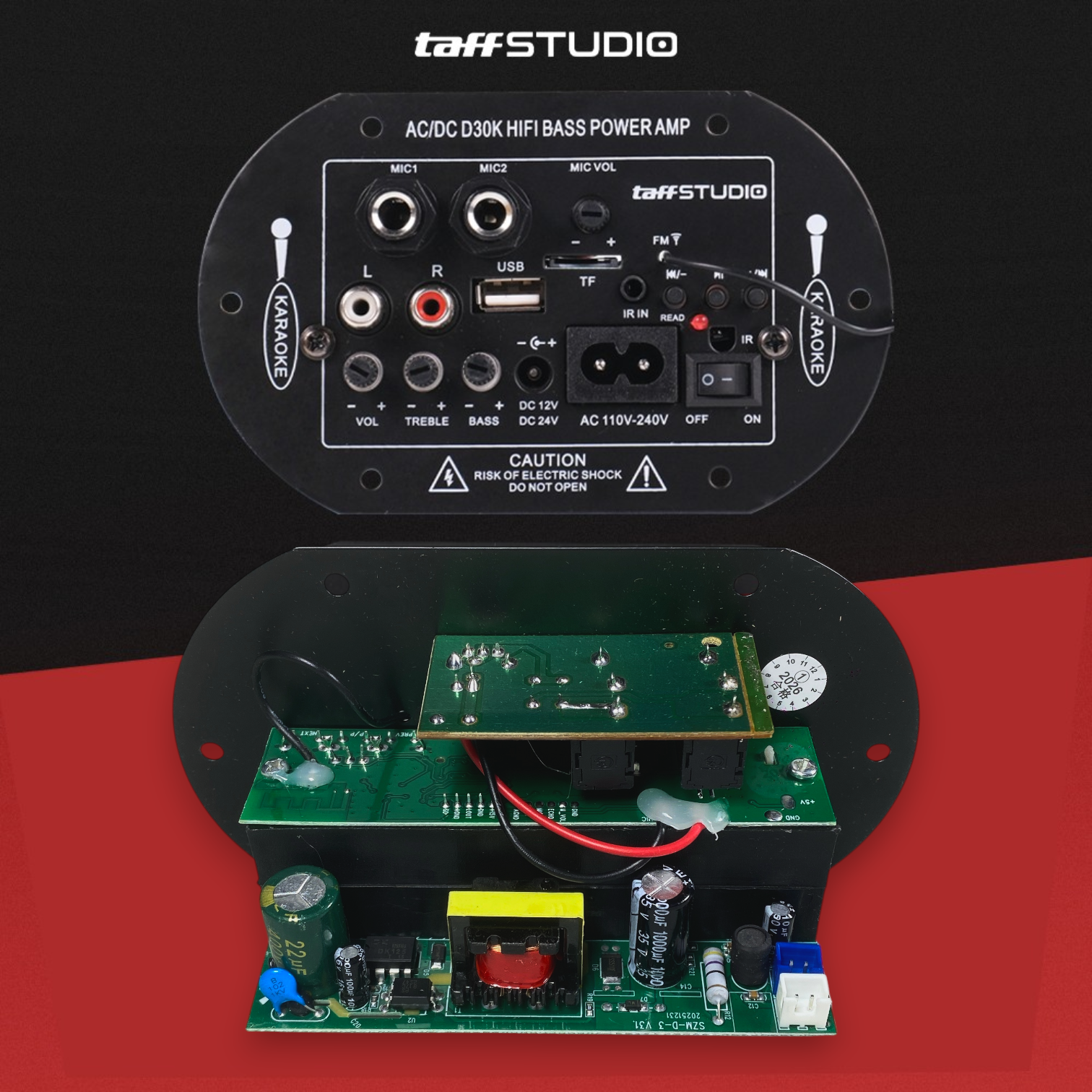 TaffSTUDIO Amplifier Board Audio Bluetooth Subwoofer DIY 35W - D30K Gambar produk TaffSTUDIO Amplifier Board Audio Bluetooth Subwoofer DIY 35W - D30K - 1