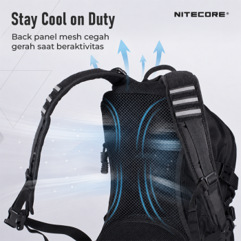 Gambar produk NITECORE Tas Ransel Punggung Laptop Tactical Backpack Outdoor - BP20 - 5