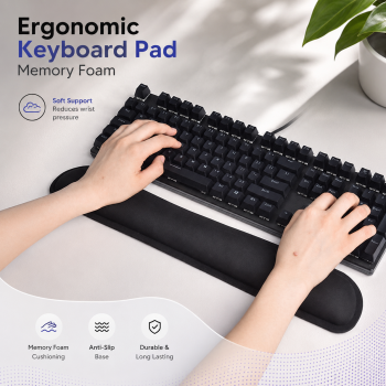 Gambar produk Sovawin Ergonomic Keyboard Pad Alas Tangan Memory Foam - SH-023