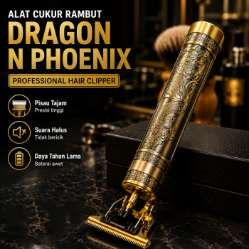 Gambar produk VIP Alat Cukur Rambut Elektrik Barber Hair Clipper Dragon n Phoenix - WS-T99