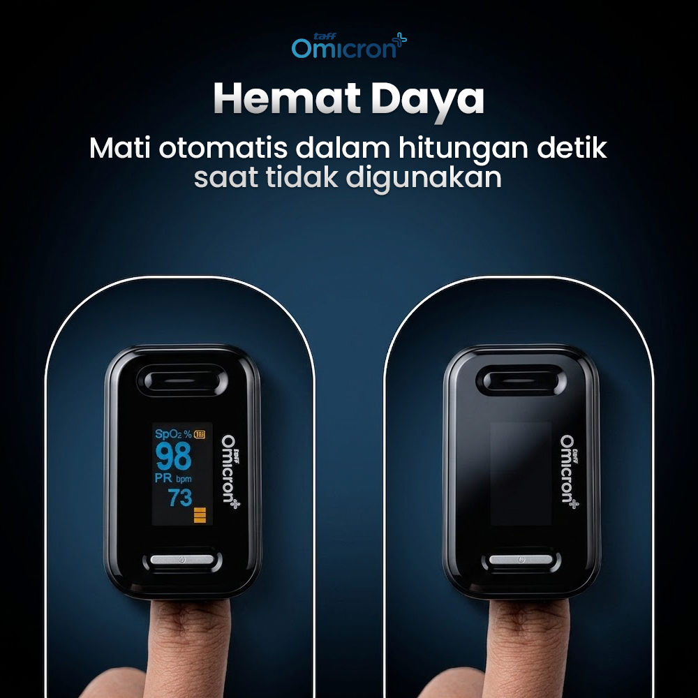 TaffOmicron Fingertip Pulse Oximeter Alat Ukur Saturasi Oksigen Darah - YK-81C Gambar produk TaffOmicron Fingertip Pulse Oximeter Alat Ukur Saturasi Oksigen Darah - YK-81C - 3