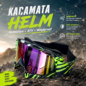 Nordson Kacamata Helm Motor Goggles Motocross ATV Windproof - U820