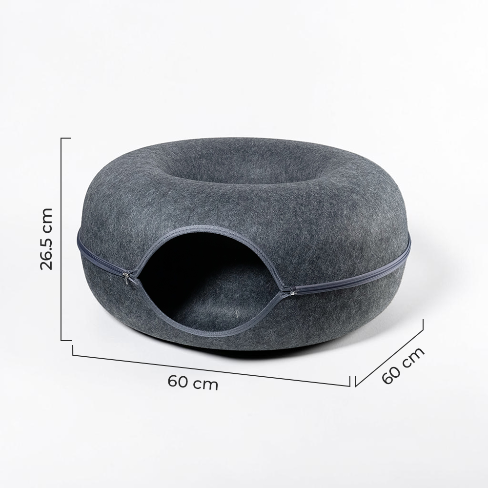 Quety Tempat Tidur Kucing Mainan Terowongan Cat Donut Tunnel Bed - Q60 Gambar produk Quety Tempat Tidur Kucing Mainan Terowongan Cat Donut Tunnel Bed - Q60 - 8