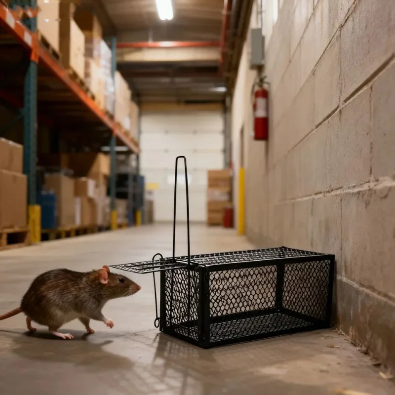 HOMEFI Jebakan Perangkap Tikus Kandang Besi Automatic Mousetrap - B-30 Gambar produk HOMEFI Jebakan Perangkap Tikus Kandang Besi Automatic Mousetrap - B-30 - 4