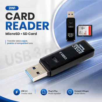 Mosunx Card Reader 2in1 USB 3.0 OTG SD Card MicroSD - SHTC-08