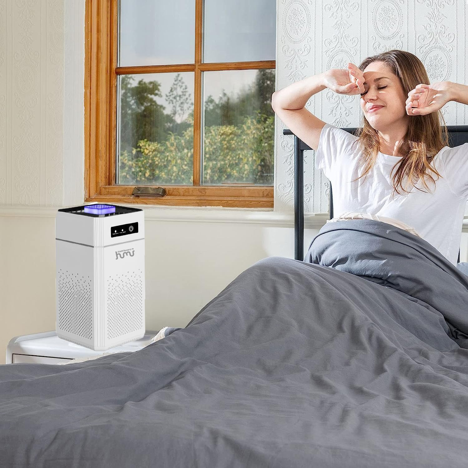 Taffware HUMI Air Purifier Deodorizer Negative Ion H11 HEPA Filter - TC-003 Gambar produk Taffware HUMI Air Purifier Deodorizer Negative Ion H11 HEPA Filter - TC-003 - 6