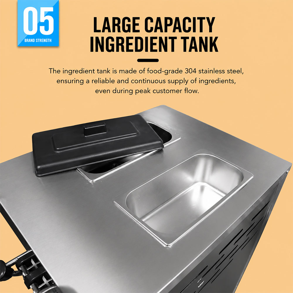 DUTRIE Ice Cream Maker Commercial Mesin Pembuat Es Krim 3 Rasa 1300 W - ZB-BQL268 Gambar produk DUTRIE Ice Cream Maker Commercial Mesin Pembuat Es Krim 3 Rasa 1300 W - ZB-BQL268 - 5